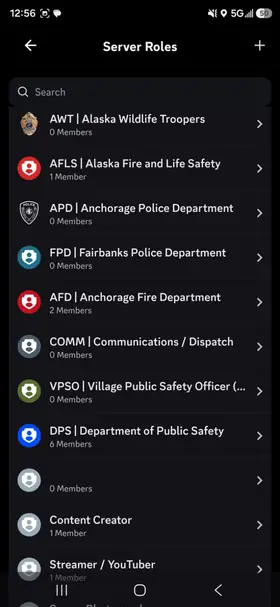 ASRP Discord community displayed on a mobile phone
