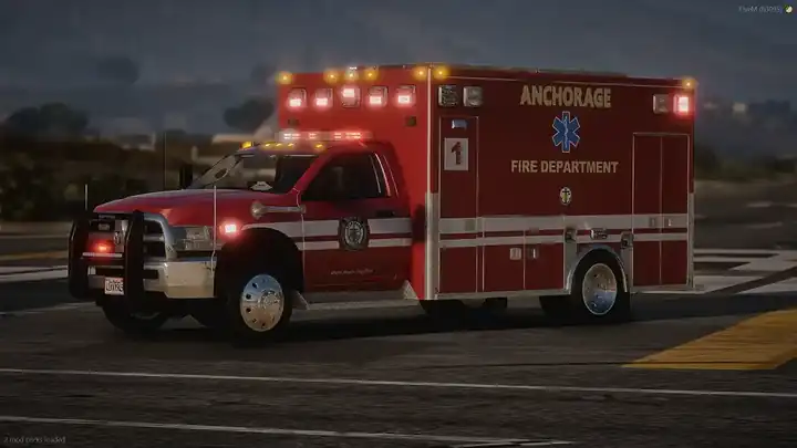 ASRP Anchorage Fire Department ambulance